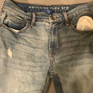 Men Ripped Blue Jeans